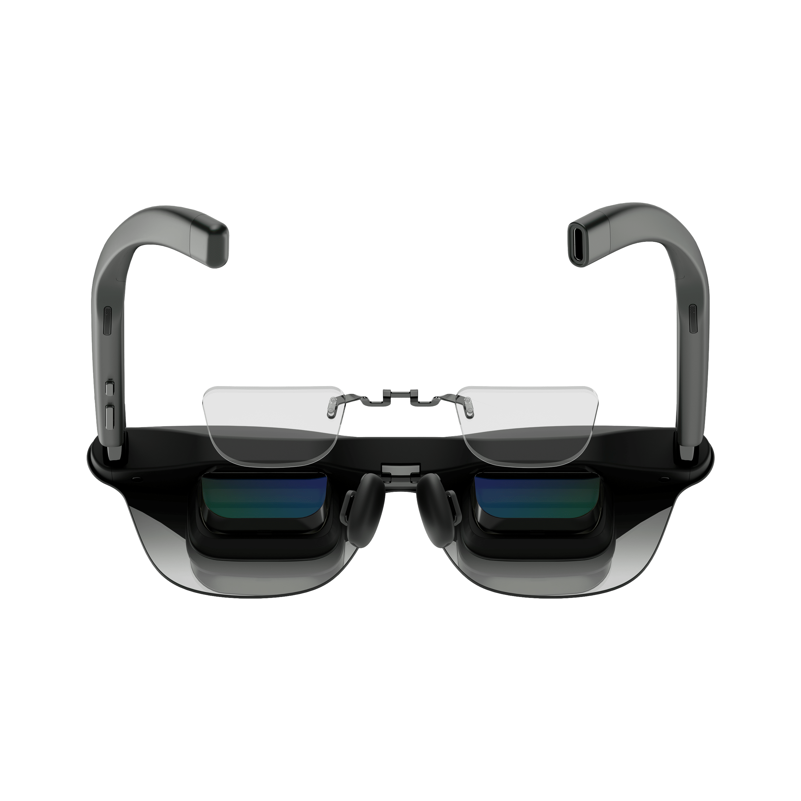 RayNeo GT Max AR glasses with prescription inserts