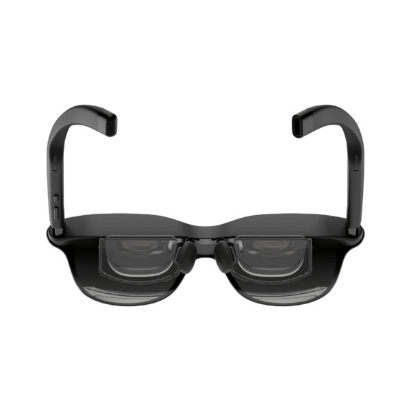 RayNeo GT AR glasses with prescription inserts fitted