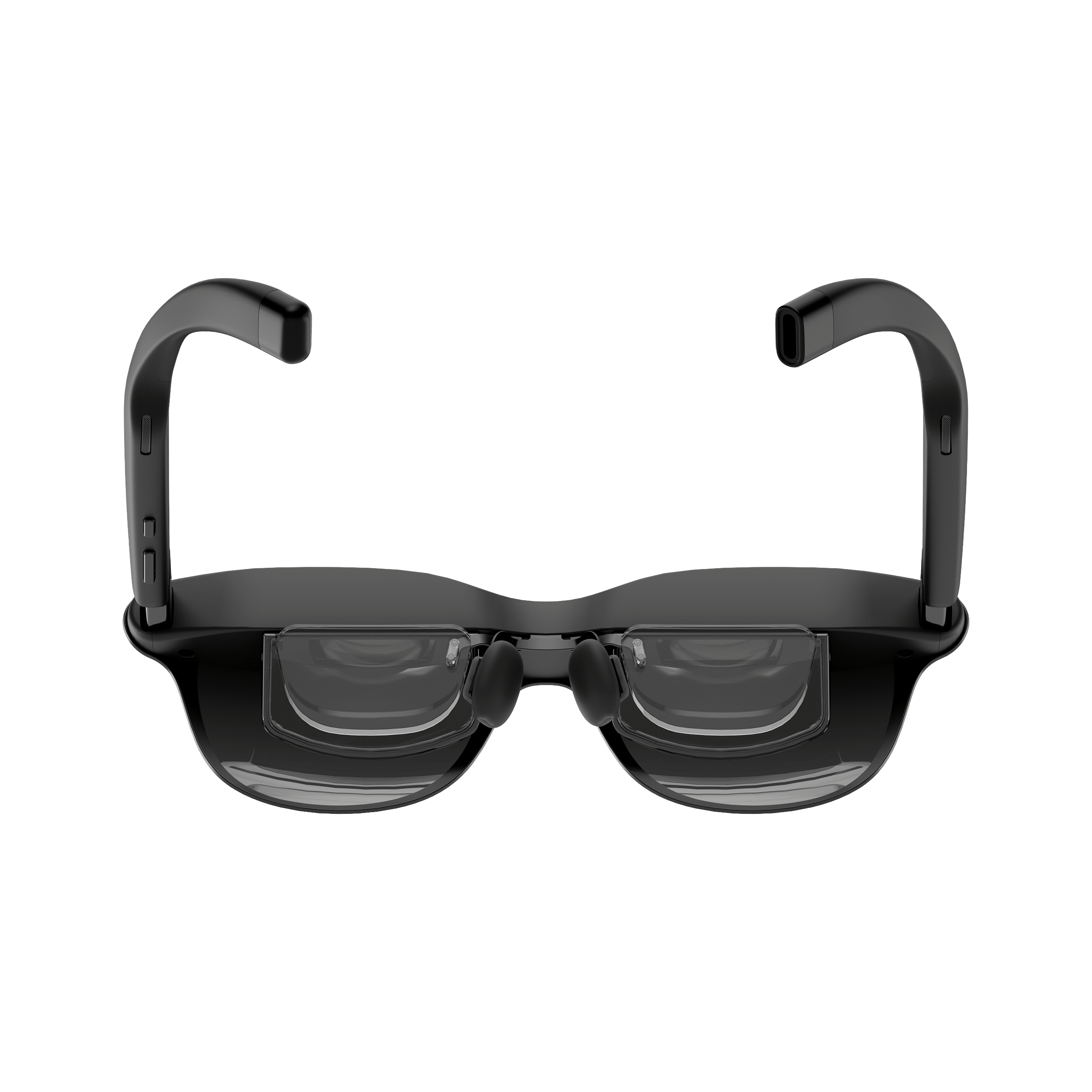 RayNeo GT AR glasses with prescription inserts fitted